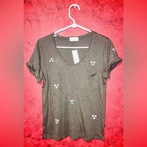 NWT! Anthropologie Floral Tee